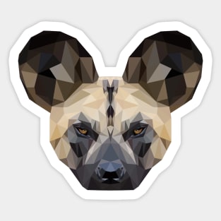 African wild dog Sticker